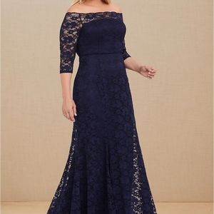NWT Beautiful Blue Lace Dress SZ 14